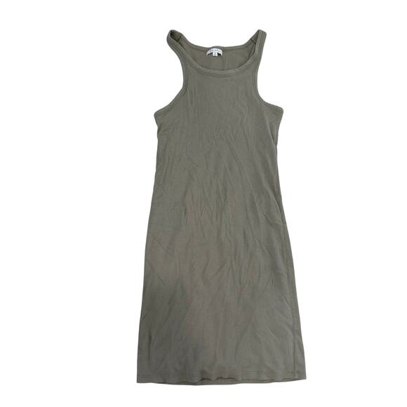 Z Supply Women's Green Ribbed Mini Tank Dress Size Small - Picture 1 of 4